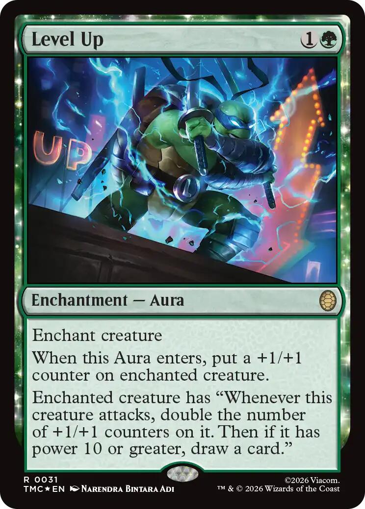 Level Up (Surge Foil) [Teenage Mutant Ninja Turtles Commander] | Card Merchant Takapuna