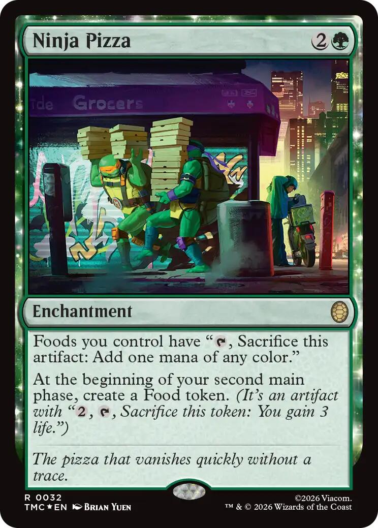 Ninja Pizza (Surge Foil) [Teenage Mutant Ninja Turtles Commander] | Card Merchant Takapuna