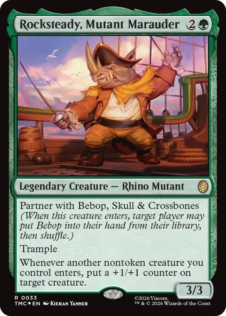 Rocksteady, Mutant Marauder (Surge Foil) [Teenage Mutant Ninja Turtles Commander] | Card Merchant Takapuna