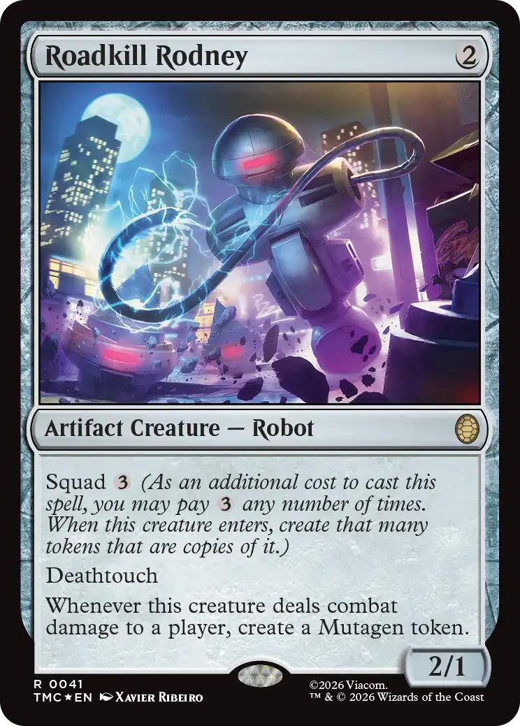 Roadkill Rodney (Surge Foil) [Teenage Mutant Ninja Turtles Commander] | Card Merchant Takapuna