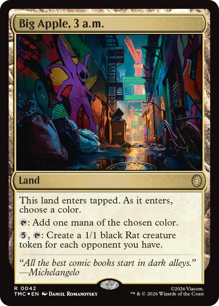 Big Apple, 3 a.m. (Surge Foil) [Teenage Mutant Ninja Turtles Commander] | Card Merchant Takapuna