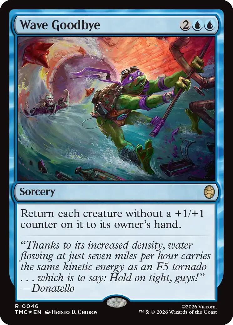 Wave Goodbye (Surge Foil) [Teenage Mutant Ninja Turtles Commander] | Card Merchant Takapuna