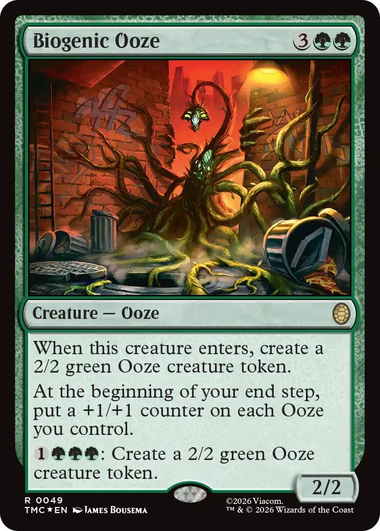 Biogenic Ooze (Surge Foil) [Teenage Mutant Ninja Turtles Commander] | Card Merchant Takapuna