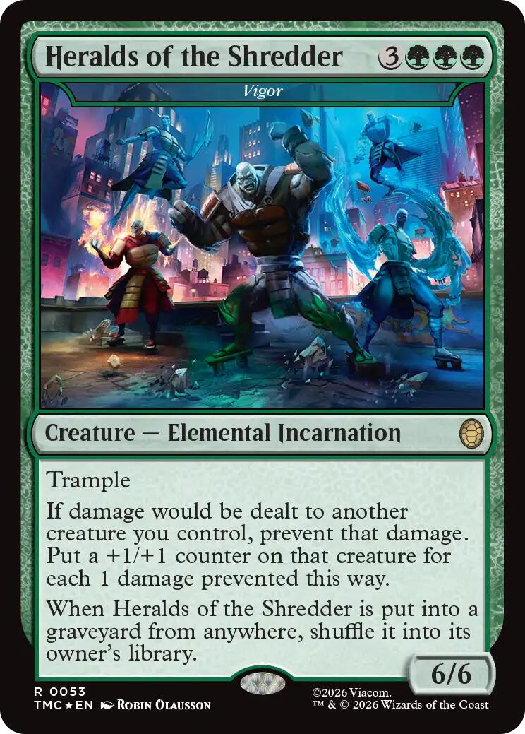 Heralds of the Shredder - Vigor (Surge Foil) [Teenage Mutant Ninja Turtles Commander] | Card Merchant Takapuna