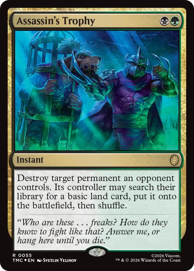 Assassin's Trophy (Surge Foil) [Teenage Mutant Ninja Turtles Commander] | Card Merchant Takapuna