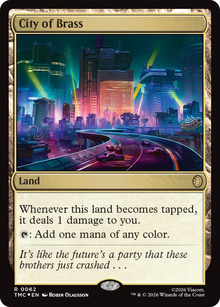 City of Brass (Surge Foil) [Teenage Mutant Ninja Turtles Commander] | Card Merchant Takapuna