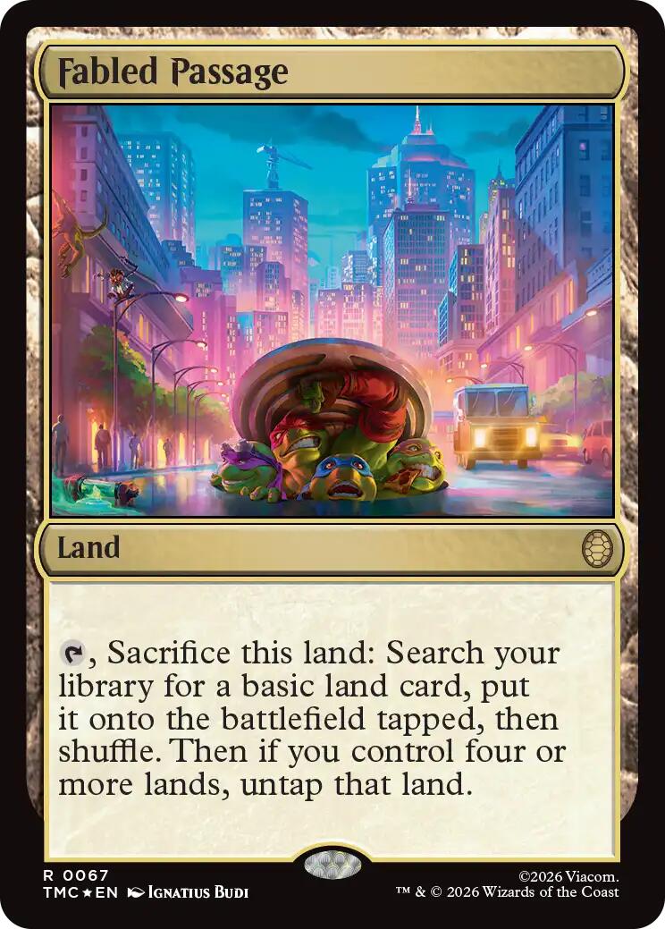 Fabled Passage (Surge Foil) [Teenage Mutant Ninja Turtles Commander] | Card Merchant Takapuna