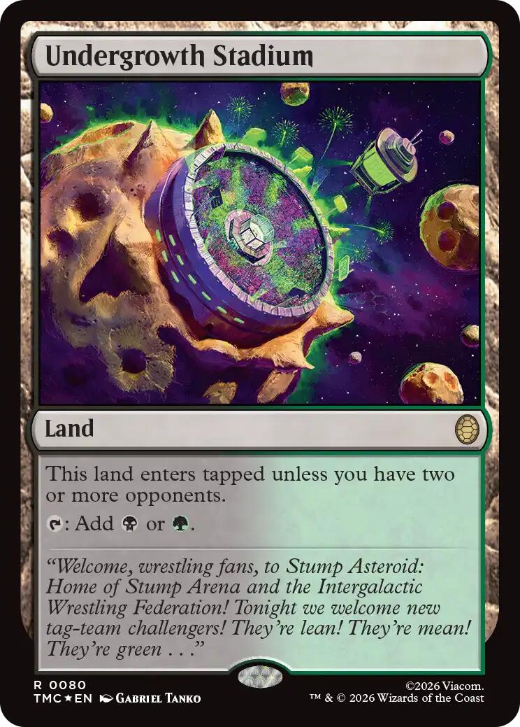Undergrowth Stadium (Surge Foil) [Teenage Mutant Ninja Turtles Commander] | Card Merchant Takapuna