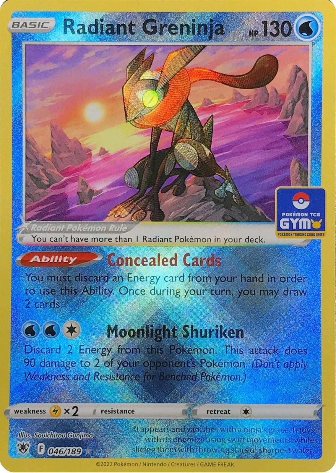 Radiant Greninja (046/189) (Southeast Asia Exclusive) [League & Championship Cards] | Card Merchant Takapuna