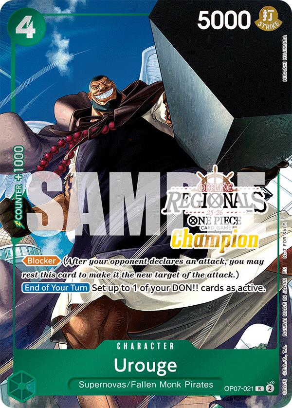 Urouge (Offline Regional Champion Card Set 2025 Vol.1) [One Piece Promotion Cards] | Card Merchant Takapuna