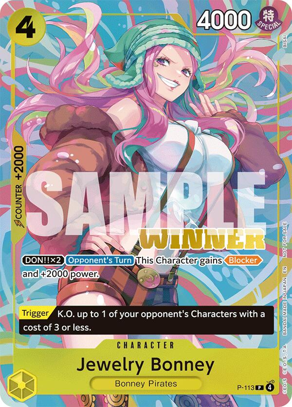 Jewelry Bonney (Heroines Battle Winner Pack) [One Piece Promotion Cards] | Card Merchant Takapuna