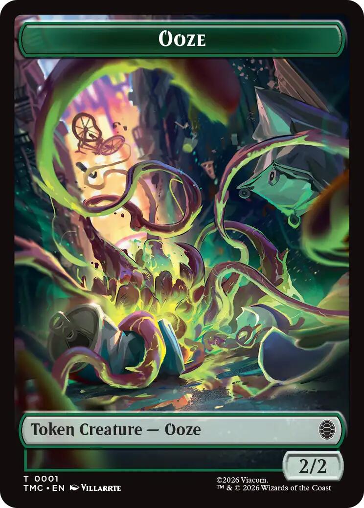 Ooze // Clue Double-Sided Token [Teenage Mutant Ninja Turtles Commander Tokens] | Card Merchant Takapuna