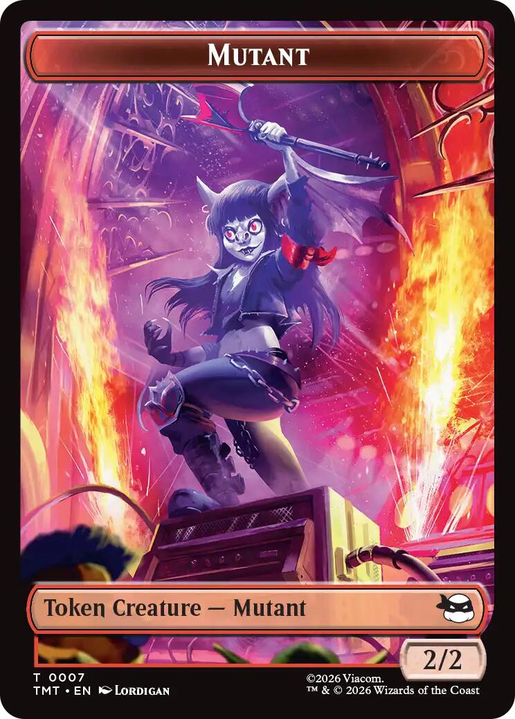 Mutant // Ninja Turtle Spirit Double-Sided Token [Teenage Mutant Ninja Turtles Tokens] | Card Merchant Takapuna