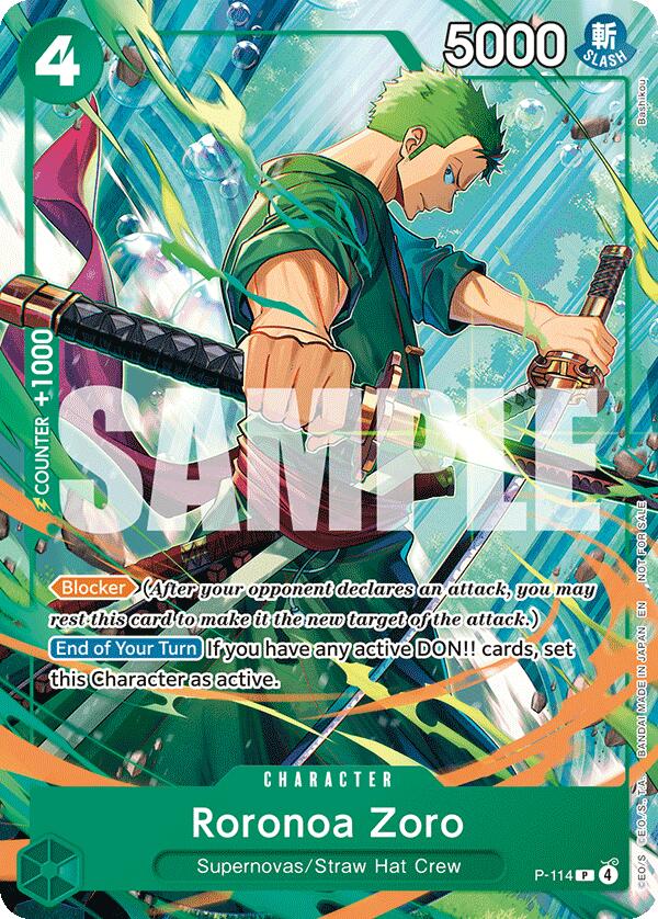 Roronoa Zoro (P-114) [One Piece Promotion Cards] | Card Merchant Takapuna