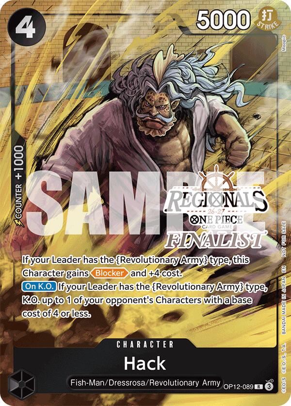 Hack (Regionals Finalist Card Set 26-27) [One Piece Promotion Cards] | Card Merchant Takapuna