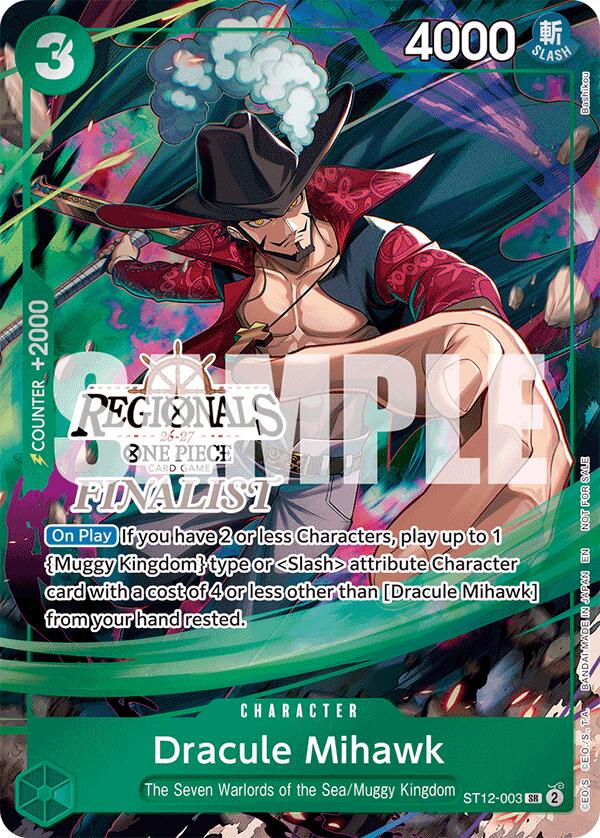 Dracule Mihawk (Regionals Finalist Card Set 26-27) [One Piece Promotion Cards] | Card Merchant Takapuna