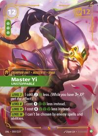 Master Yi - Unstoppable [Unleashed] | Card Merchant Takapuna