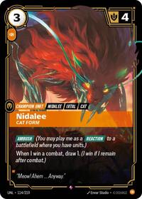 Nidalee - Cat Form [Unleashed] | Card Merchant Takapuna