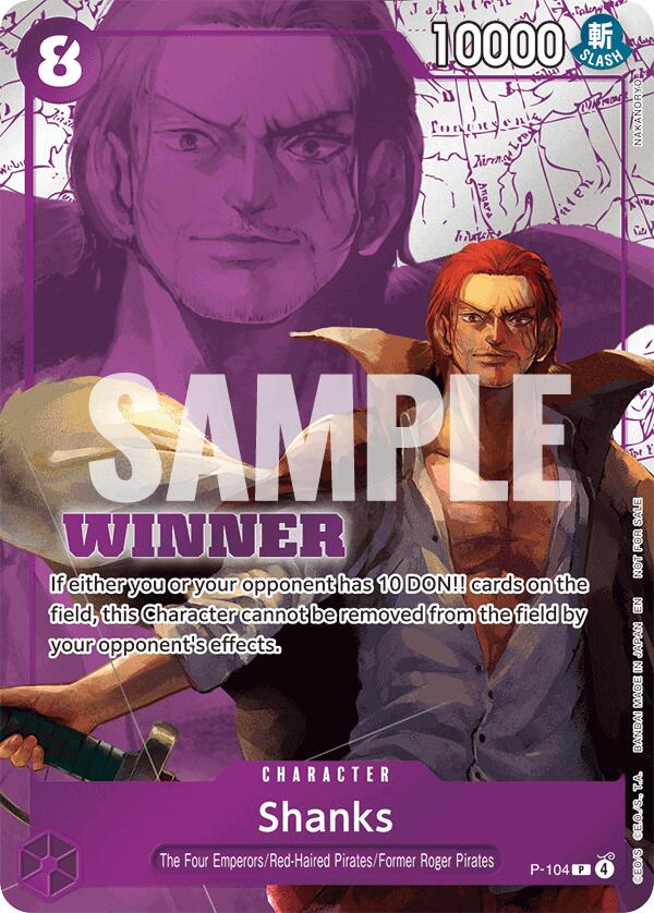 Shanks (Winner Pack 2026 Vol. 2) [One Piece Promotion Cards] | Card Merchant Takapuna