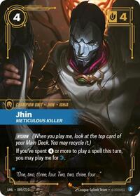 Jhin - Meticulous Killer [Unleashed] | Card Merchant Takapuna