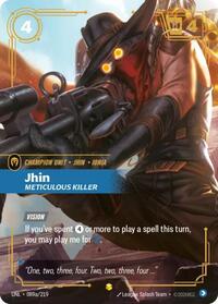 Jhin - Meticulous Killer (Alternate Art) [Unleashed] | Card Merchant Takapuna