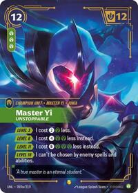 Master Yi - Unstoppable (Alternate Art) [Unleashed] | Card Merchant Takapuna