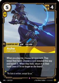 Ashe - Focused [Unleashed] | Card Merchant Takapuna