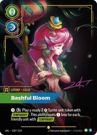 Lillia - Bashful Bloom (Signature) [Unleashed] | Card Merchant Takapuna