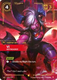 Vi - Hotheaded (Alternate Art) [Unleashed] | Card Merchant Takapuna