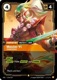Master Yi - Tempered (Alternate Art) [Unleashed] | Card Merchant Takapuna