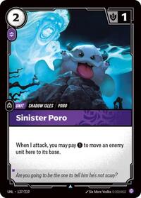 Sinister Poro [Unleashed] | Card Merchant Takapuna