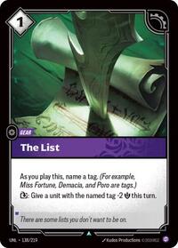 The List [Unleashed] | Card Merchant Takapuna