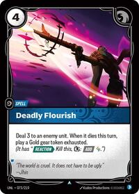 Deadly Flourish [Unleashed] | Card Merchant Takapuna