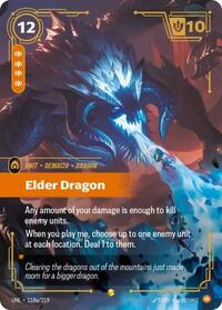 Elder Dragon (Alternate Art) [Unleashed] | Card Merchant Takapuna