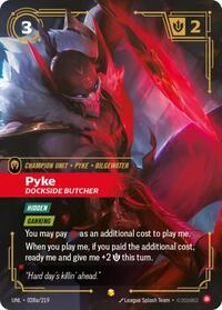 Pyke - Dockside Butcher (Alternate Art) [Unleashed] | Card Merchant Takapuna