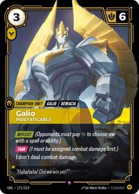 Galio - Indefatigable [Unleashed] | Card Merchant Takapuna