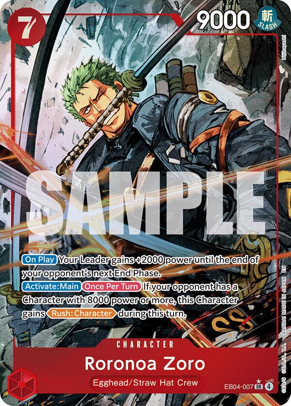 Roronoa Zoro (Alternate Art) [Adventure on Kami's Island] | Card Merchant Takapuna