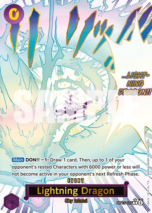Lightning Dragon (Alternate Art) [Adventure on Kami's Island] | Card Merchant Takapuna