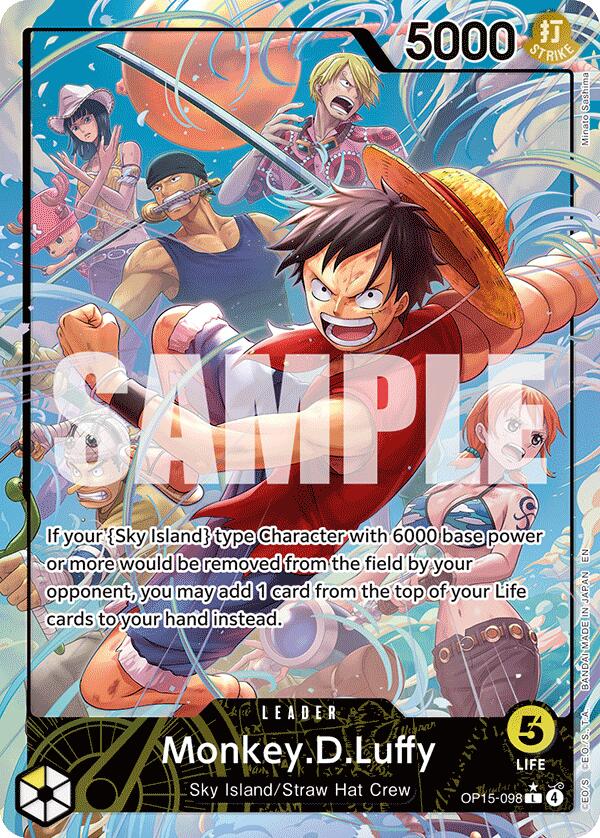 Monkey.D.Luffy (Alternate Art) [Adventure on Kami's Island] | Card Merchant Takapuna