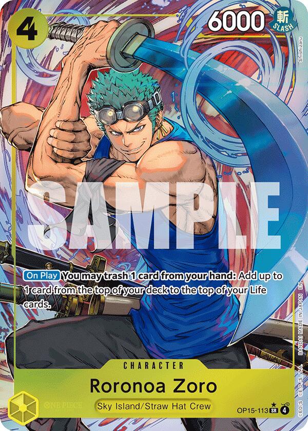 Roronoa Zoro (Alternate Art) [Adventure on Kami's Island] | Card Merchant Takapuna