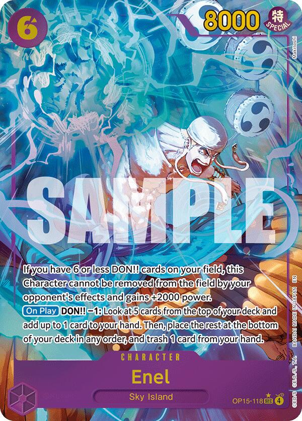 Enel (Alternate Art) [Adventure on Kami's Island] | Card Merchant Takapuna