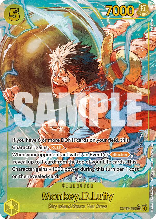 Monkey.D.Luffy (Alternate Art) [Adventure on Kami's Island] | Card Merchant Takapuna