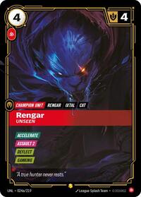 Rengar - Unseen (Alternate Art) [Unleashed] | Card Merchant Takapuna