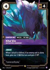 Kha'Zix - Mutating Horror (Alternate Art) [Unleashed] | Card Merchant Takapuna