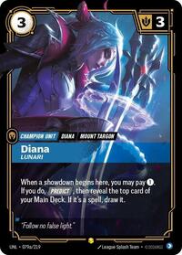 Diana - Lunari (Alternate Art) [Unleashed] | Card Merchant Takapuna