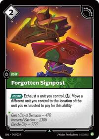 Forgotten Signpost [Unleashed] | Card Merchant Takapuna