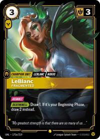LeBlanc - Fragmented (Alternate Art) [Unleashed] | Card Merchant Takapuna