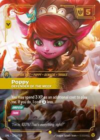 Poppy - Defender of the Meek (Alternate Art) [Unleashed] | Card Merchant Takapuna