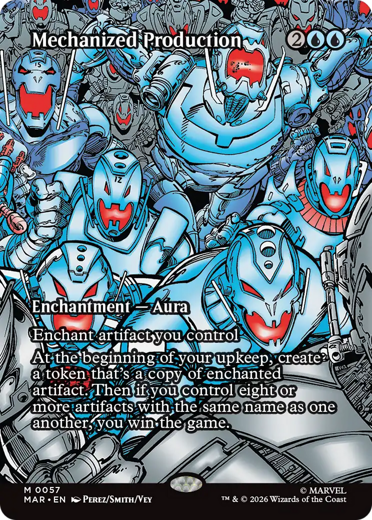 Mechanized Production (Borderless) [Marvel Universe: Eternal-Legal] | Card Merchant Takapuna