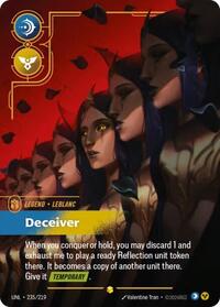 LeBlanc - Deceiver (Overnumbered) [Unleashed] | Card Merchant Takapuna